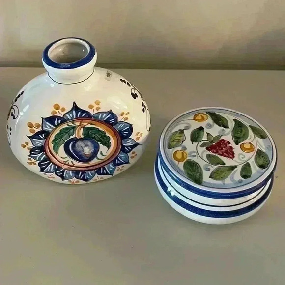 A vase and a trinket box by Cottura Italy - Picture 1 of 6